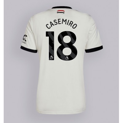 Moški Nogometni dresi Manchester United Casemiro #18 Tretji 2024-25 Kratek Rokav Moški Nogometni dresi Manchester United Casemiro #18 Tretji 2024-25 Kratek Rokav